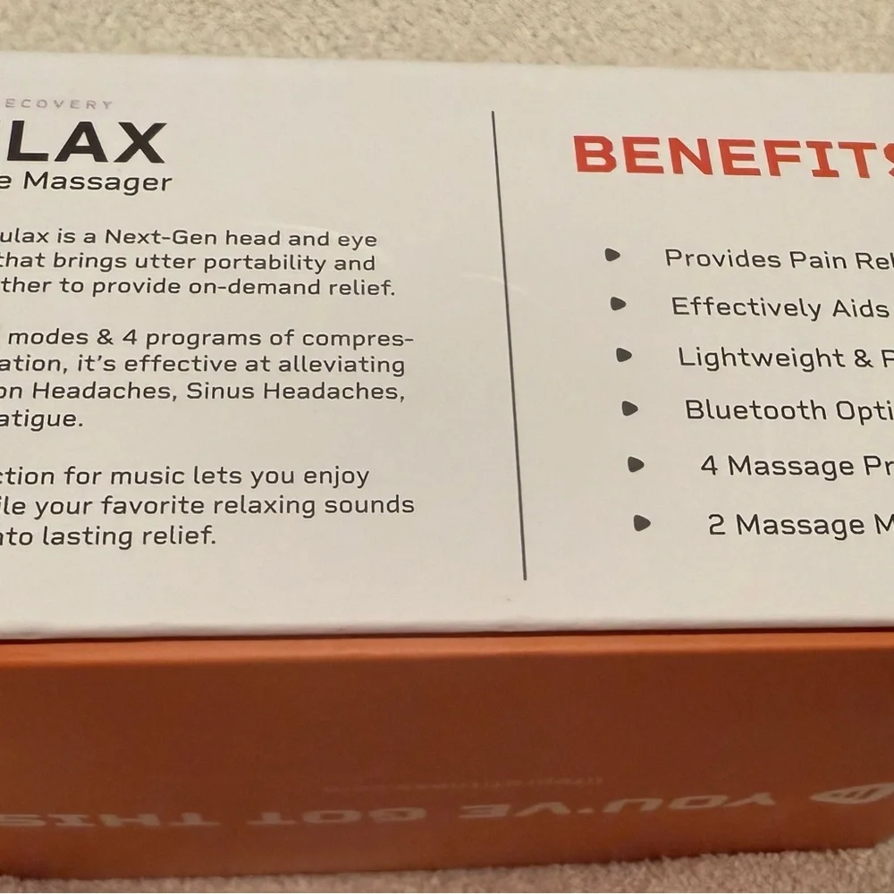 Life Pro Oculax Heated Eye Massager - Gray NWT, box has never been opened!
